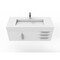 Castello Usa Nile 48" Wall Mounted White Vanity With White Top AndAnd Brushed Nickel Handles CB-MC-48W-BN-2053-WH - alternate 8